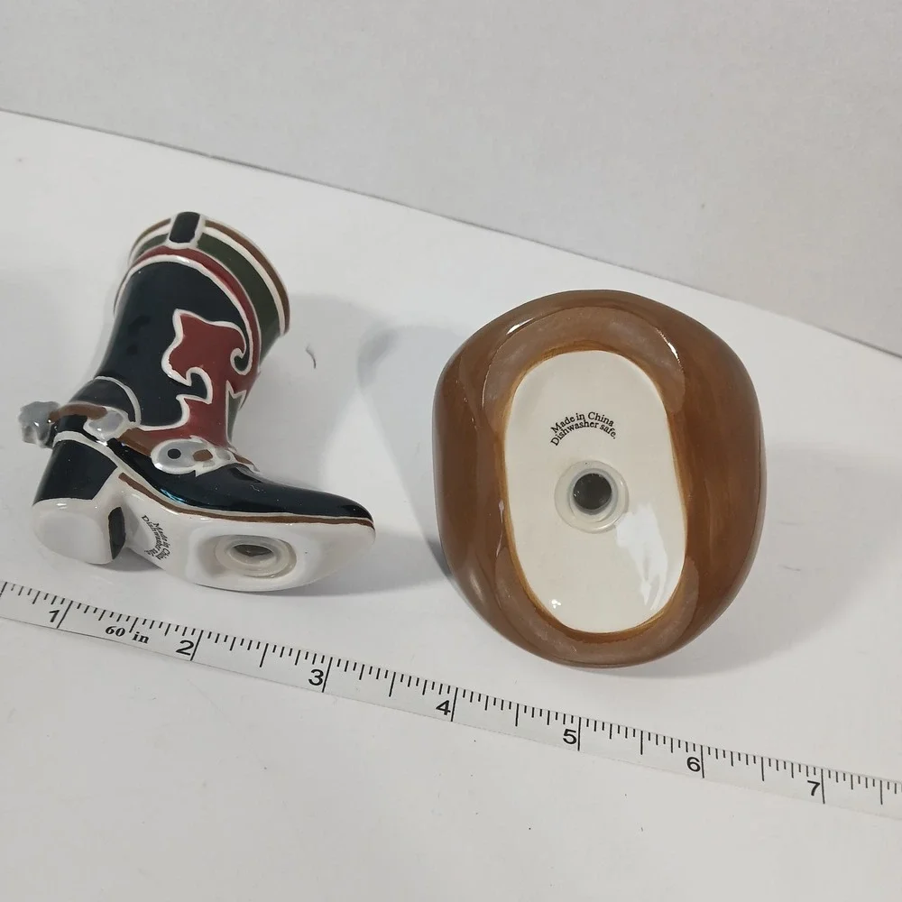 Sonoma Happy Trails Western Salt and Pepper Shakers New